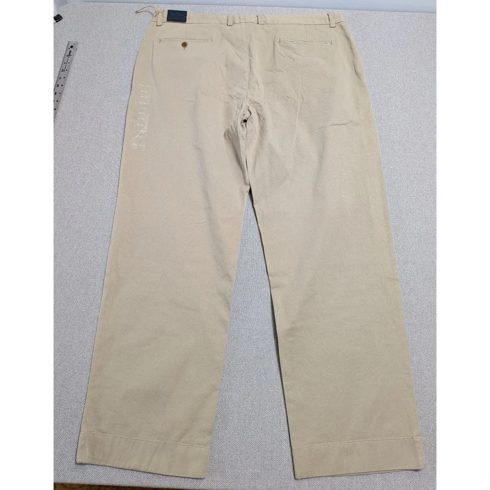 NWT Brooks Brothers Men's 42x32 Khaki Chinos Pants Brooksgate Cotton Stetch